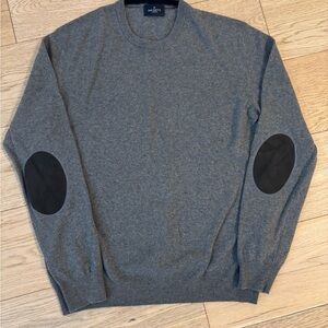 Hackett London Sweater with Elbow Patches